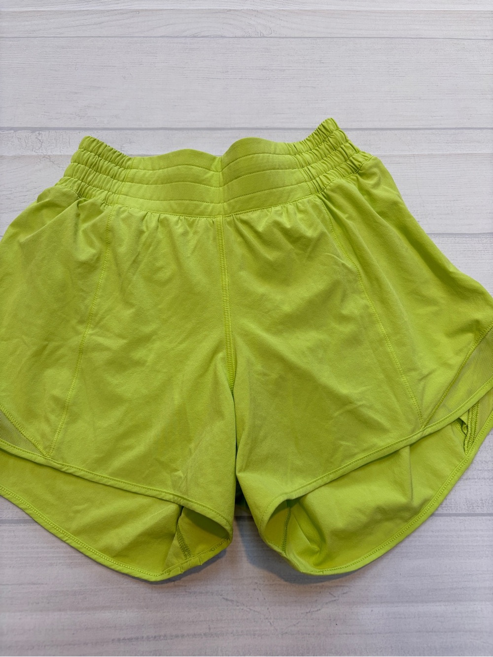 lululemon athletica Lime Green High-Waist Athletic Shorts